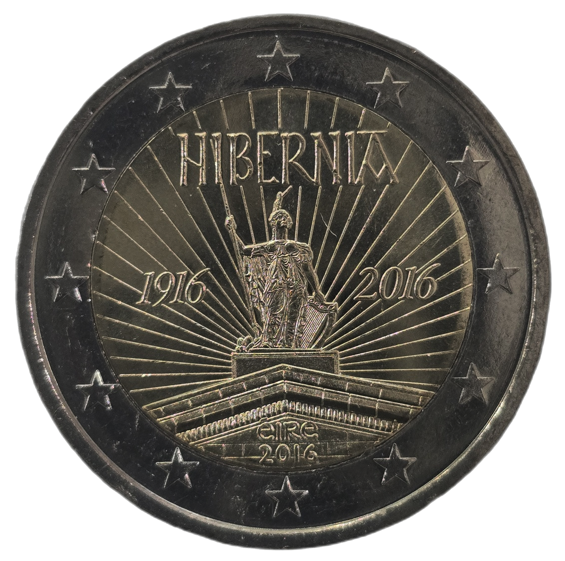 2 euros conmemorativa Centenario del Alzamiento de Pascua